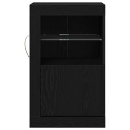 Berkfield Home Sideboard with LED Lights Black Oak 41x37x67 cm - Size: 41 x 37 x 67 cm - thumbnail 5