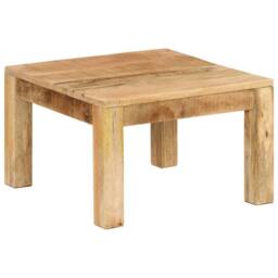 Berkfield Home Coffee Table 55x55x35 cm Solid Wood Mango in Brown - Size: 55 x 55 x 35 cm - thumbnail 9