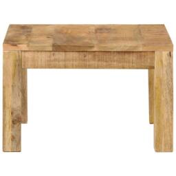 Berkfield Home Coffee Table 55x55x35 cm Solid Wood Mango in Brown - Size: 55 x 55 x 35 cm - thumbnail 1