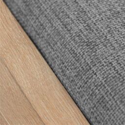 Gr8 Home Wooden Ottoman Shoes Storage Rack Bench Padded Grey Seat - thumbnail 4
