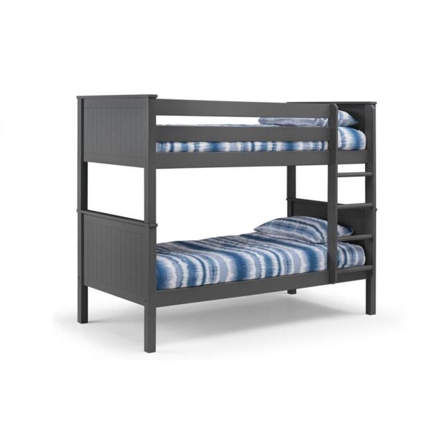 Ashfield Classic Anthracite Bunk Bed in Charcoal - Size: Single - image 1