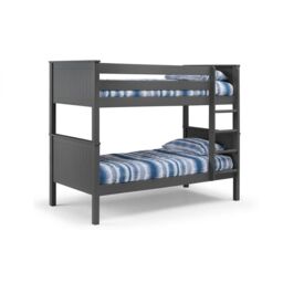 Ashfield Classic Anthracite Bunk Bed in Charcoal - Size: Single