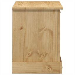Berkfield Home TV Cabinet Corona 100x40x52 cm Solid Wood Pine in Brown - Size: 100 x 40 x 52 cm - thumbnail 5