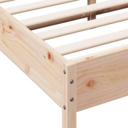 Berkfield Home Bed Frame without Mattress 140x200 cm Solid Wood Pine in Natural - thumbnail 7