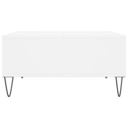 Berkfield Home Decorative Coffee Table White 60x60x30 cm Engineered Wood - Size: 60 x 60 x 30 cm - thumbnail 5