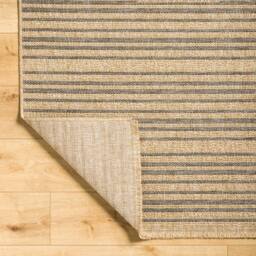 Livabliss Mirage-Cottage Tan Black Fringe Jute-Look In- & Outdoor Rug in Brown - Size: 80 cm x 220 cm - thumbnail 4