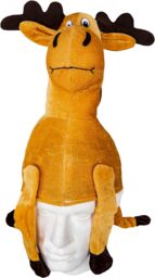Shatchi Hat Novelty Plush Christmas Santa Hat Costume Christmas Fancy Dress Party Xmas Office Fun Headwear Accessories Reindeer in Yellow - thumbnail 3