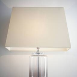 "K LIVING KLIVING 15"" Modern Cream Rectangle Light Shade for Ceiling Pendant"