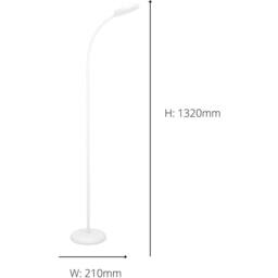 Loops 2 PACK Sleek White LED Floor Lamp for Indoor - Stylish Home Lighting - thumbnail 4