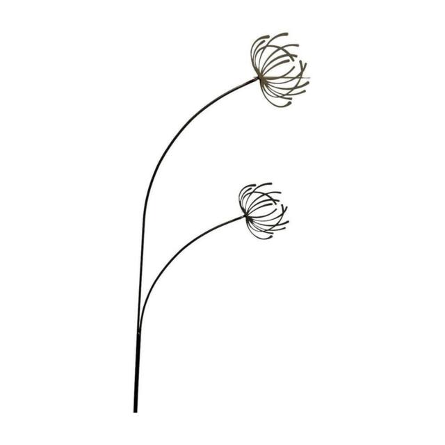 Poppyforge Clematis Garden Art - Bare Metal/Ready to Rust - W37 x H133 cm in Brown - image 1