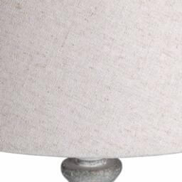 Lemon Pavilion Furniture and Decor Aegina Table Lamp - Linen/Wood - L13 x W13 x H40 cm - Beige/Grey in Grey - thumbnail 3