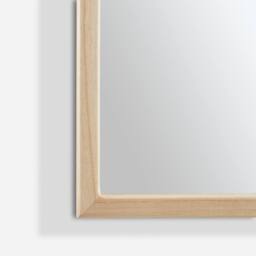 FurnitureboxUK Valerie Oak Wood Medium 110x80cm Overmantle Arch Mirror in Light Brown - Size: 110x80 cm - thumbnail 7
