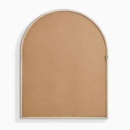 FurnitureboxUK Valerie Oak Wood Medium 110x80cm Overmantle Arch Mirror in Light Brown - Size: 110x80 cm - thumbnail 5