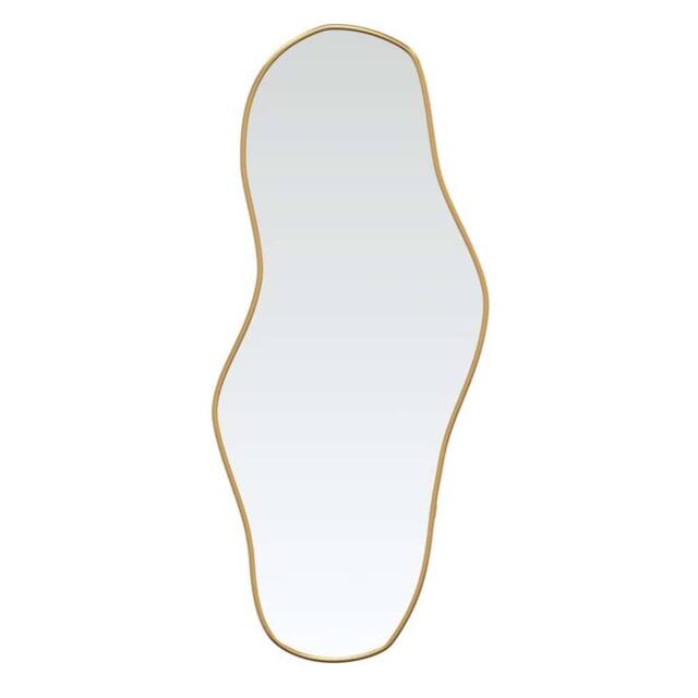 Berkfield Home Wall Mirror Gold 100x45 cm - image 1