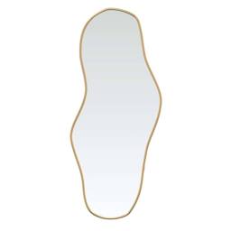 Berkfield Home Wall Mirror Gold 100x45 cm - thumbnail 1
