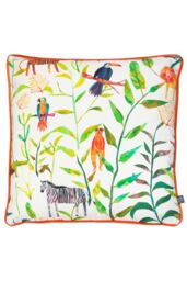 Prestigious Textiles Hide & Seek Exotic Jungle Kids Cushion in Orange - Size: 43 cm x 43 cm - thumbnail 1