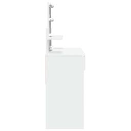 Berkfield Home Dressing Table with LED White 100x40x130 cm - Size: 100 x 40 x 130 cm - thumbnail 6