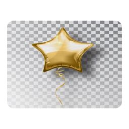 Benjamin Tate Design Golden Star Balloon Blanket in Natural - Size: 120 cm x 150 cm - thumbnail 1