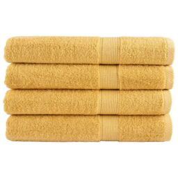 Berkfield Home Premium Sauna Towels SOLUND 4pcs Gold 80x200cm 600gsm