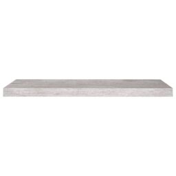 Berkfield Home Floating Wall Shelves 2 pcs Concrete Grey 80x23.5x3.8 cm MDF - thumbnail 5