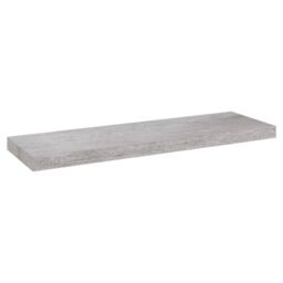 Berkfield Home Floating Wall Shelves 2 pcs Concrete Grey 80x23.5x3.8 cm MDF - thumbnail 4