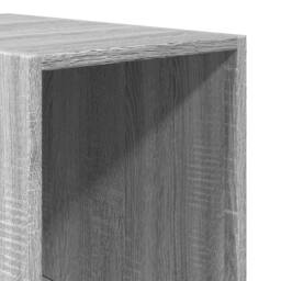 Berkfield Home Wardrobe Grey Sonoma 30x50x200 cm Engineered Wood - Size: 30 x 50 x 200 cm - thumbnail 7