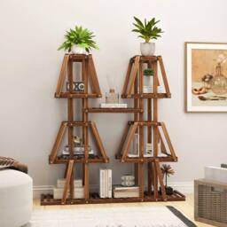 Kelvenix 5-Tier Wood Plant Stand Indoor in Brown - thumbnail 5