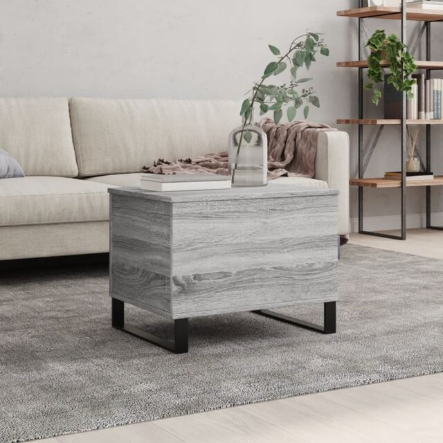 Berkfield Home Coffee Table Grey Sonoma 60x44.5x45 cm Engineered Wood - image 1