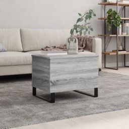 Berkfield Home Coffee Table Grey Sonoma 60x44.5x45 cm Engineered Wood - thumbnail 1