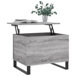Berkfield Home Coffee Table Grey Sonoma 60x44.5x45 cm Engineered Wood - thumbnail 3