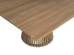 Vente-unique 135Cm Light Natural Teak Garden Dining Table - TRIANI By MYLIA in Light Oak - thumbnail 6