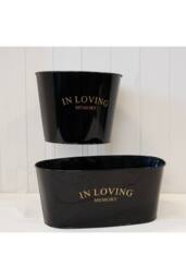 KDMD Black Zinc Memorial Planter - thumbnail 4