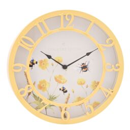 Country Living The Collection Outdoor Clock - Yellow Floral & Bee - thumbnail 1