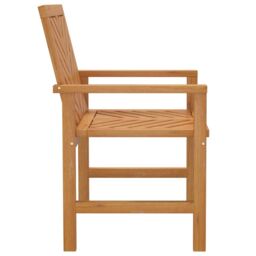 Berkfield Home Garden Dining Chairs 2 pcs Solid Wood Acacia in Brown - thumbnail 5