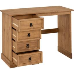 Seconique Corona Essentials 4 Drawer Dressing Table in Natural - thumbnail 3
