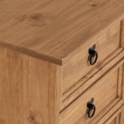 Seconique Corona Essentials 4 Drawer Dressing Table in Natural - thumbnail 7