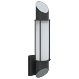 Berkfield Home Outdoor Wall Light Black Stainless Steel - thumbnail 2
