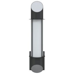 Berkfield Home Outdoor Wall Light Black Stainless Steel - thumbnail 4