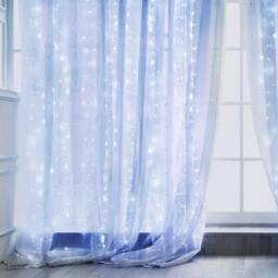 Garwarm Curtain Lights 3m x 3m, 300 LED String Lights With 8 Modes in Cool White - thumbnail 6
