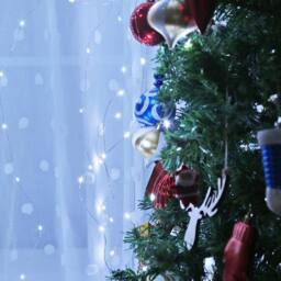Garwarm Curtain Lights 3m x 3m, 300 LED String Lights With 8 Modes in Cool White - thumbnail 8