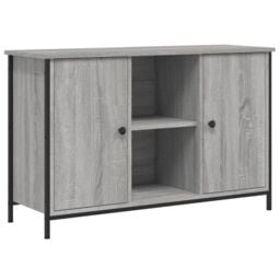 Berkfield Home TV Cabinet Grey Sonoma 100x35x65 cm Engineered Wood - Size: 100 x 35 x 65 cm - thumbnail 2