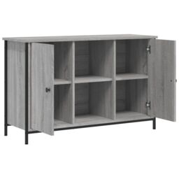 Berkfield Home TV Cabinet Grey Sonoma 100x35x65 cm Engineered Wood - Size: 100 x 35 x 65 cm - thumbnail 6
