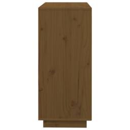 Berkfield Home Sideboard Honey Brown 74x35x80 cm Solid Wood Pine - Size: 74 x 35 x 80 cm - thumbnail 7