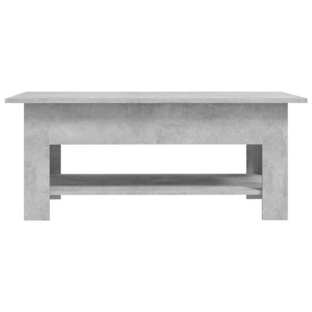 Berkfield Home Modern Coffee Table Concrete Grey 102x55x42 cm Engineered Wood - Size: 102 x 55 x 42 cm - image 1