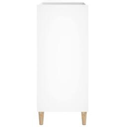 Berkfield Home Record Cabinet White 84.5x38x89 cm Engineered Wood - thumbnail 6