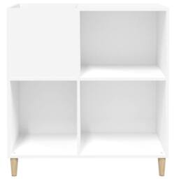 Berkfield Home Record Cabinet White 84.5x38x89 cm Engineered Wood - thumbnail 5