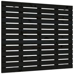 Berkfield Home Wall Headboard Black 126x3x91.5 cm Solid Wood Pine - thumbnail 2