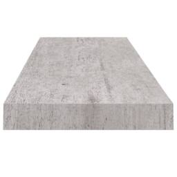 Berkfield Home Floating Wall Shelves 2 pcs Concrete Grey 80x23.5x3.8 cm MDF - thumbnail 6