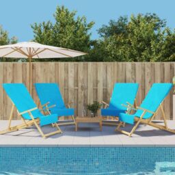 Berkfield Home Beach Towels 4 pcs Turquoise 60x135 cm Fabric 400 GSM in Black