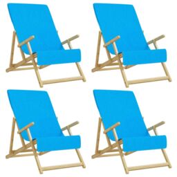 Berkfield Home Beach Towels 4 pcs Turquoise 60x135 cm Fabric 400 GSM in Black - thumbnail 2